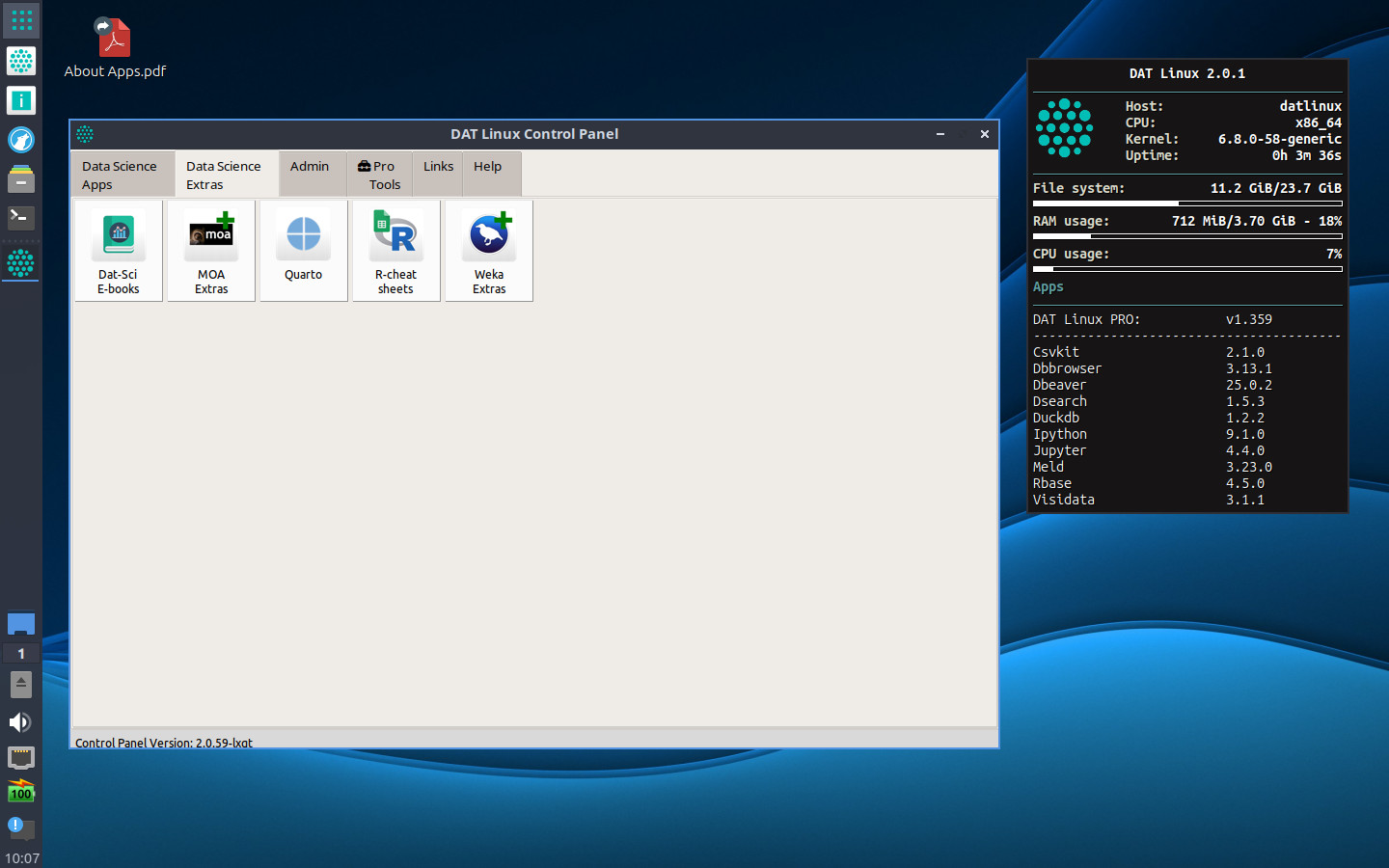 Virtual box dat linux 2