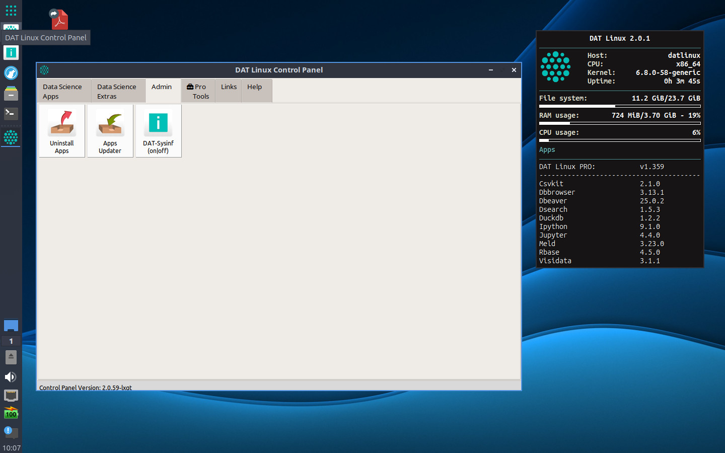 Virtual box dat linux 2