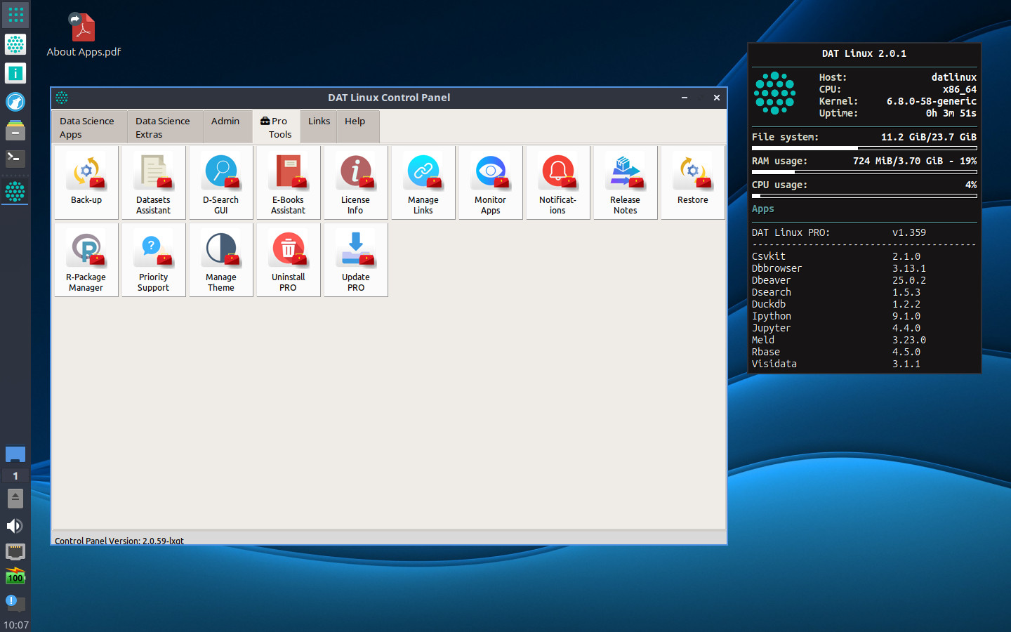 Virtual box dat linux 2